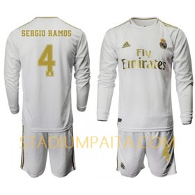 Virallinen pelipaita Real Madrid Sergio Ramos 4 Koti 2019-20 Pitkähihainen - Lasten( + Lyhyet housut )